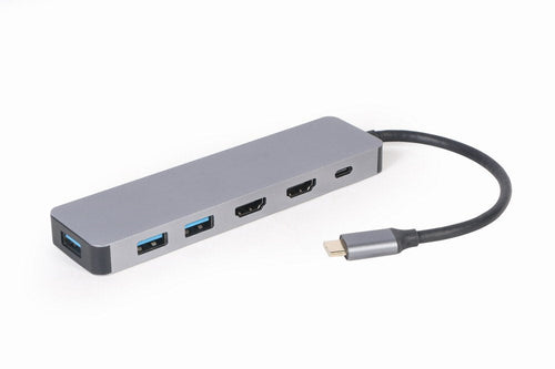 Gembird A-CM-COMBO3-03 Multi Port Adapter USB Type-c 3IN1 Hub + HDMI + Pd — image 1