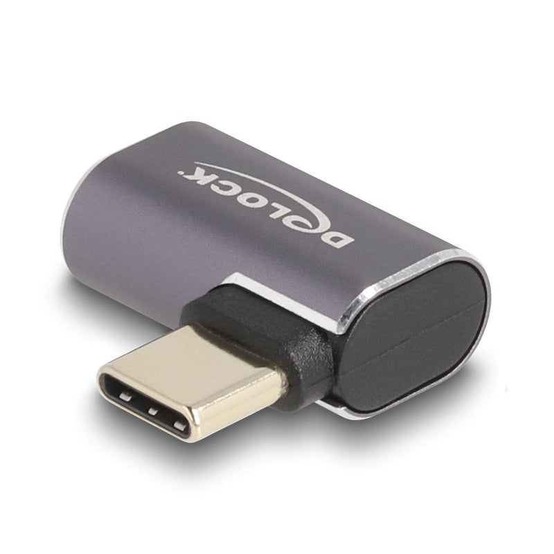 Delock 60047 USB Adapter 40Gbps USB Type-c™ PD 3.0 100W Male a Port Female Acodado 8K 60 HZ Metal