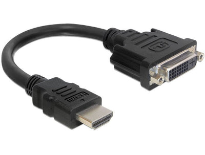 Delock Adapter HDMI a DVI (24 + 5) M/H Black 65327 — image 1