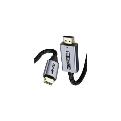 Benfei USB-C To HDMI 2.1 8K Cable - 1.8M 000388GREY — image 1