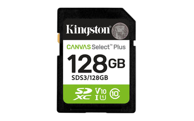 Kingston Technology 128GB Sdxc Canvas Select Plus GEN3 150MB/S C10 Uhs-i U1 V10 — image 1