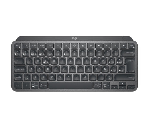 Logitech Keyboard Spanish Mx Keys Mini RF Wireless + Bluetooth QWERTY Graphite — image 1