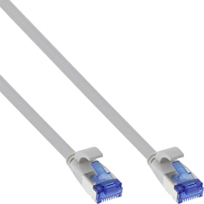 Inline Network Cable Flat , U/FTP, CAT.6A, Tpe Libre Halógenos, Grey 0,5M — image 1