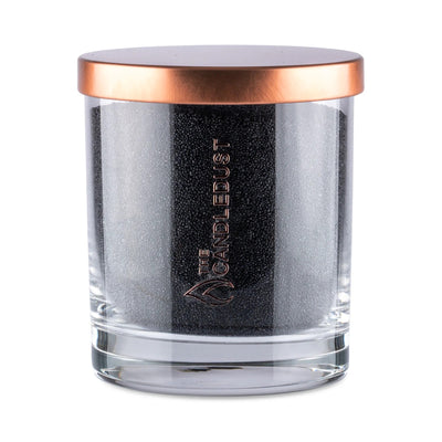 Black Unscented Candle in Glass, 160g