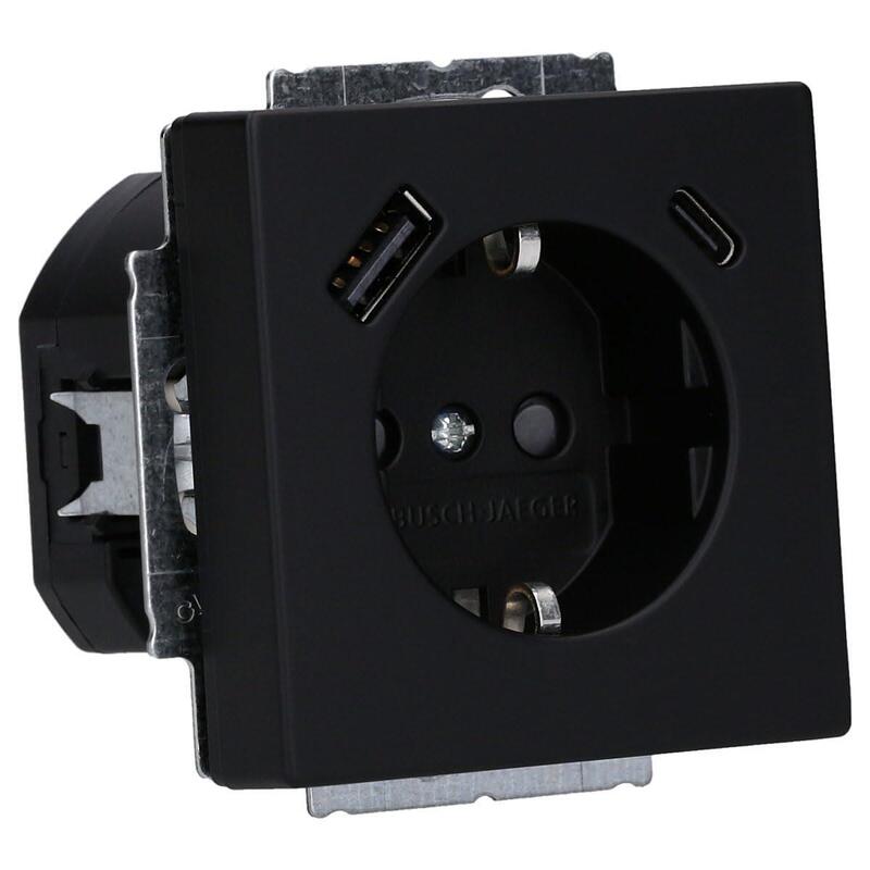Busch Jaeger 20 EUCB2USBAC-885 20 EUCB2USBAC-885 Schuko®- USB-A + C Socket Power
