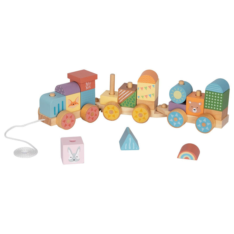 BusyKids Farm Pull-Along Stacking Train
