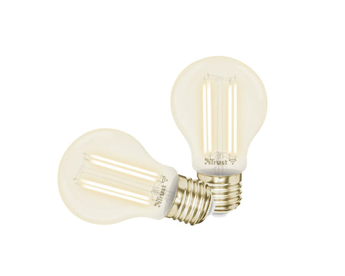 Trust E27 Duo-pack LED Filament Wi-Fi Smartes Wi-Fi Led-filament, Lichtstimmung White Fassung E27, Ihrem Smart — image 1