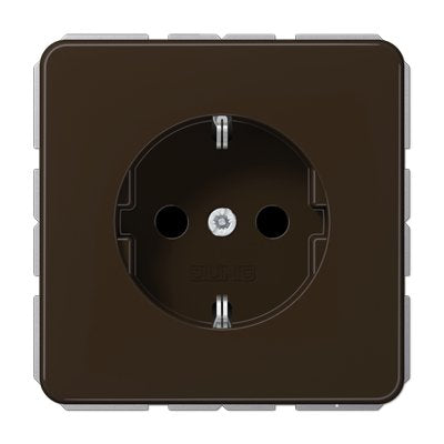 Jung CD1520BR Schuko Socket Power 16A 250V Cd Brown — image 1