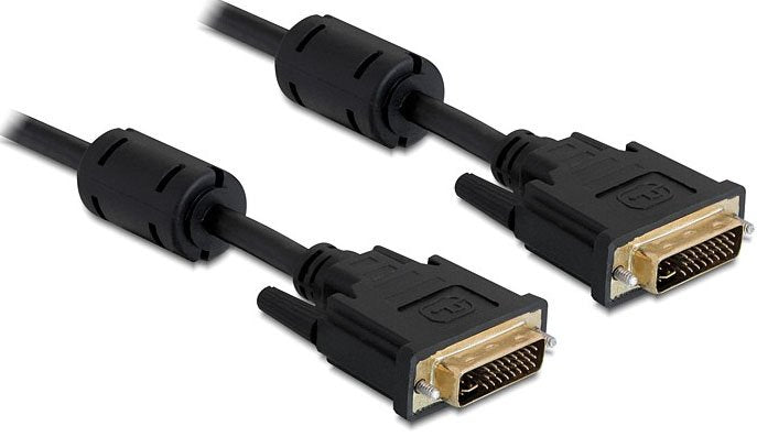 Delock Cable DVI 24 + 5 Male DVI 24 + 5 Male 2M Black