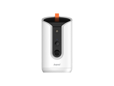 Arenti Camera Surveillance Mascotas With Dispensador Golosinas Petcam 3MP 2K HD Wi-Fi Dual White — image 1