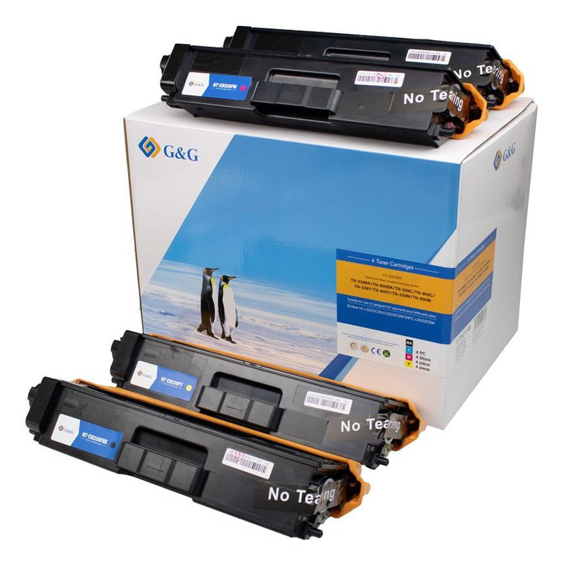 G&g Toner-multipack- Ers. Brother TN-329/ TN-900 4 Units