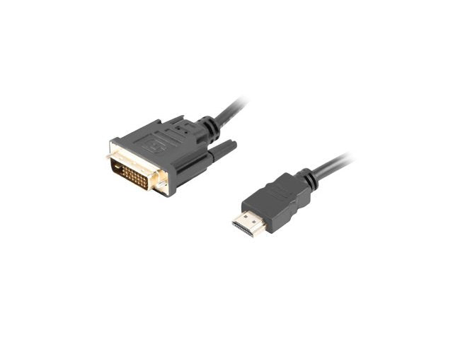 Lanberg Cable HDMI - DVI-D(24 + 1) M/M Dual Link 4K 30HZ, Black 1,8M