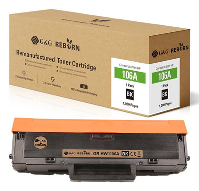 G&g Toner Reborn Compatible With HP 106A W1106A — image 1