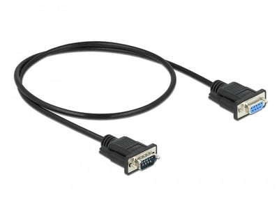Delock Cable RS-232 SUB-D9 Male a Female 0,5M — image 1