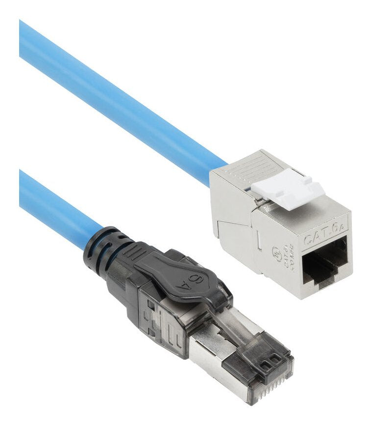 Purple 45 Meters S FTP CAT.6A B2CA PoE + 100W Solid Prefab Installation Cable RJ45 Male – Female