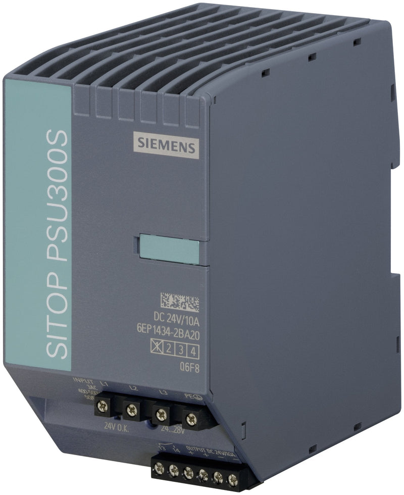 Siem Power Supply Sitop 6EP1434-2BA20 PSU300S, 3-PHASIG DC 24V 10A 6EP1434-