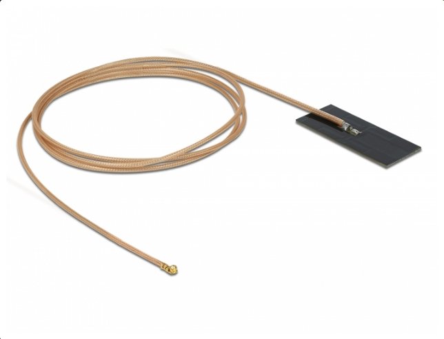 Delock 12609 Antenna WLAN 802.11 AC/Ax/a/H/B/G/N I-pex Inc., Mhf® I Male 0,5 - 1,2 dBi And Pcb RG-178 1M Inter