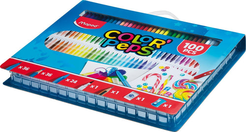 Maped Kit Color'peps 100 Pieces Colorear Case With Handle Surtidos — image 1