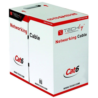 Techly Network Cable U / UTP CAT.6 Cable 305M Cca Grey — image 1