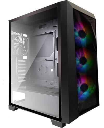 Xilence Performance C XG131 X712.RGB Midi Tower Black Atx, microATX, Mini-atx, Abs, Plastic Steel Glass Temper — image 1