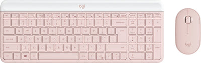 Logitech Slim Wireless Combo MK470 Set Of Keyboard And Wireless Mouse 2.4GHZ QWERTY Internacional Ee. Uu. Pink — image 1