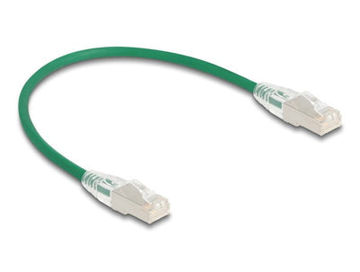 Delock RJ45 Network Cable CAT.6A Male a Male U/FTP Slim 0,3M Green — image 1