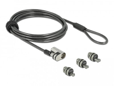 Navilock Notebook Cable Security With 3 Verrieglungsköpfen — image 1