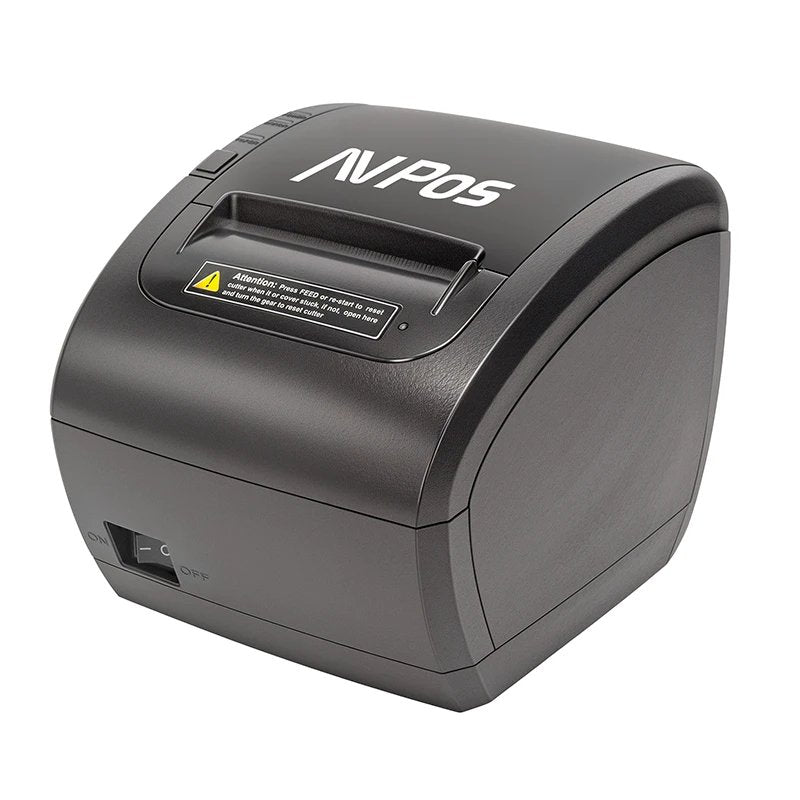 Avpos Printer TC90W Thermal Tickets - Speed 300MM/S - Autocorte Parcial - Usb, Wi-Fi And LAN - Black