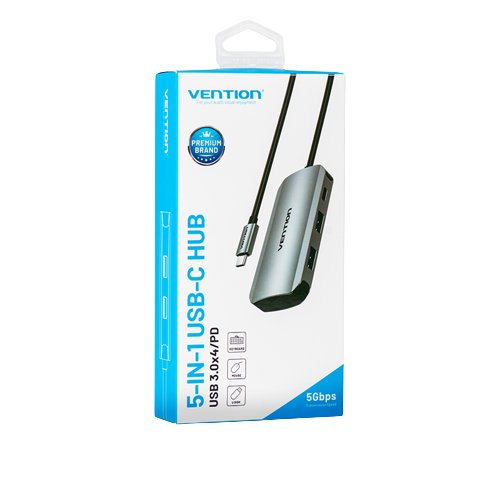 Vention Hub USB Type-c Tnbhb 4x USB 1x USB Type-c Pd
