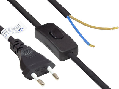 Good Connections Euro-cable Power An Open End Black 1,5M — image 1