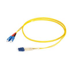 Efb Duplex Network Cable Flat-twin Lc-sc OS2 G652D 5M Lszh 3X5MM Yellow