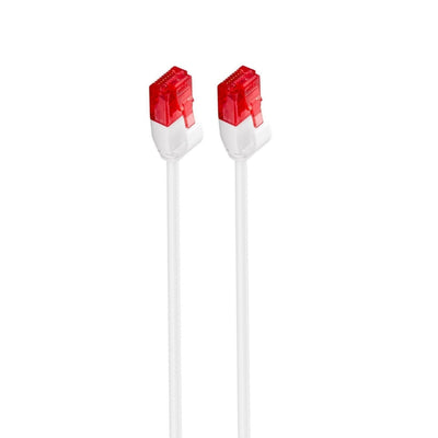 Ewent Cable Network Slim CAT.6 U/UTP AWG30/7, Cu, 1,0MT White Slim Network Cable CAT.6 U/UTP Slim 1.0M — image 1