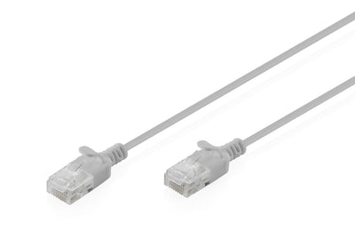 CAT.6 U-UTP Slim Network Cable, 0,5M, Grey — image 1