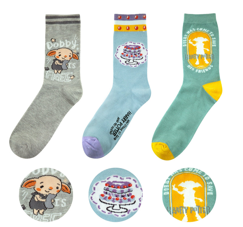 Set 3 Pares Socks Cinereplicas Harry Potter Dobby