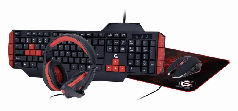Gembird Teclado English Ee. Uu Ratón Included GGS-UMG4-02 USB QWERTY Negro