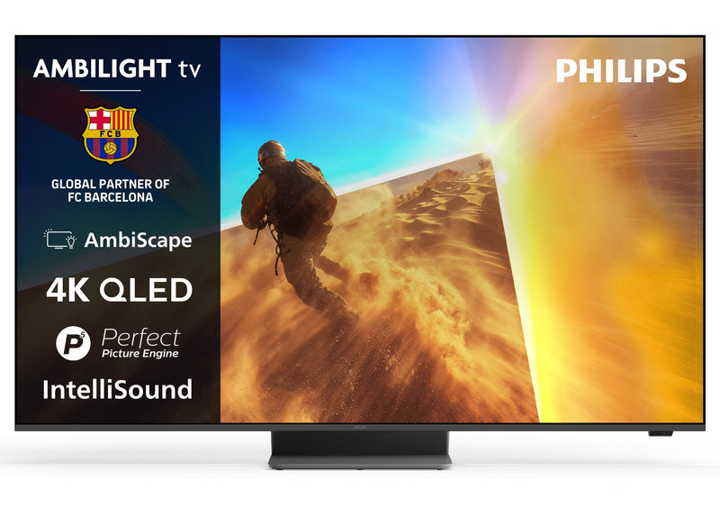 Philips TV 65PQS8701 4K QLED 65 Ambilight P5 Perfect Picture Smart TV Titan Os Dolby Atmos HDR10 +