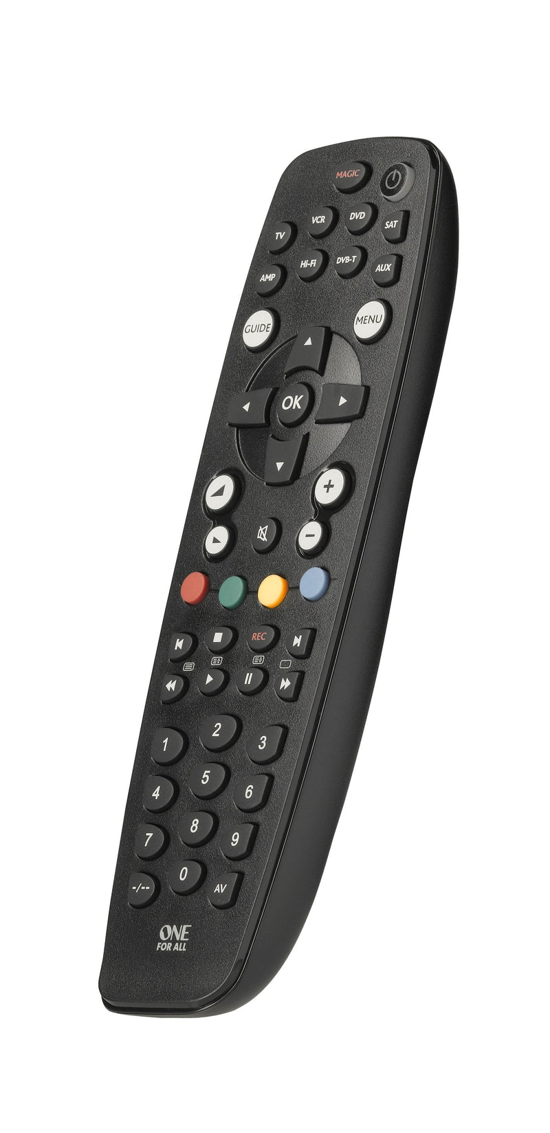 One For All Urc 2981 Remote Control Ir Wireless Audio, AUX1,DVD/Blu-ray, Sat, TV, Vcr Buttons
