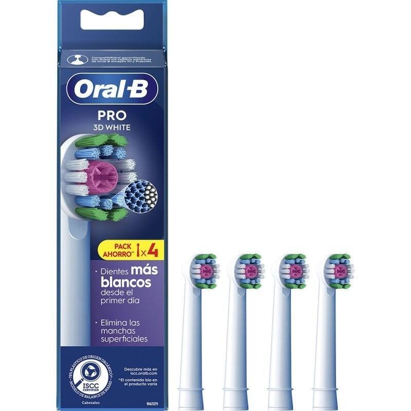 Replacement Head Braun Brush Braun Oral-b 3D White Pack 4 Units