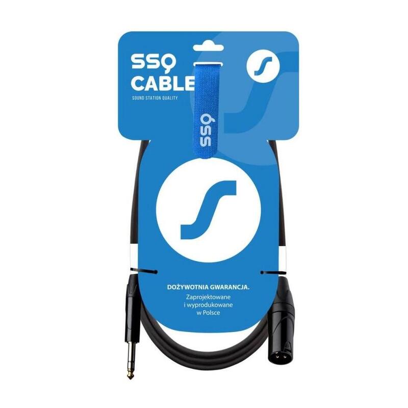 Cable Ssq JSXM1 Xlr Male - Jack Stereo 6,3MM, 1M