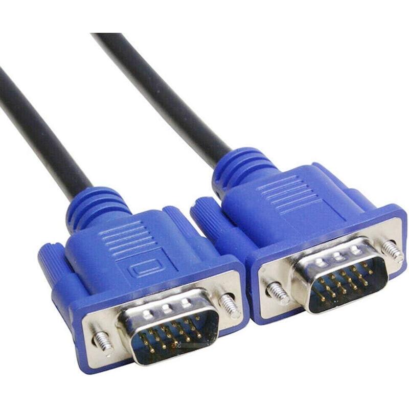 Cable VGA Male VGA Male 1.80M Black