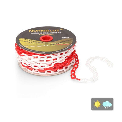 Cadena Plastic White And Red 25M — image 1
