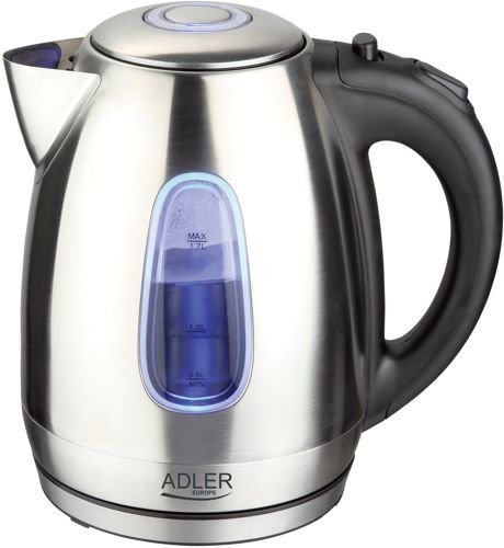 Adler Kettle Water AD1223 1,7 L Black Steel Inoxidable 2000W