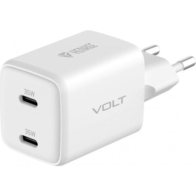 Charger Network USB C 2X18W 3A Power Delivery 3.0 QC3.0 White — image 1