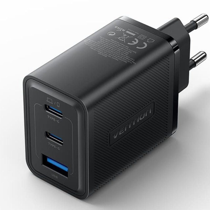 Vention Charger GaN Wall FERB0-EU 2x USB Type-c 1x USB 65W
