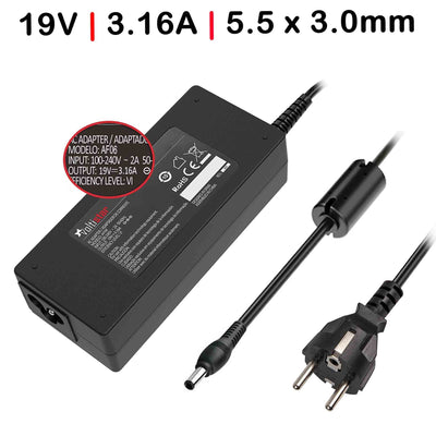Charger Laptop Samsung Series DP300A2A DP500A2D DP700A3D 19V 3.16A 60W 5.5 X 3.0MM — image 1