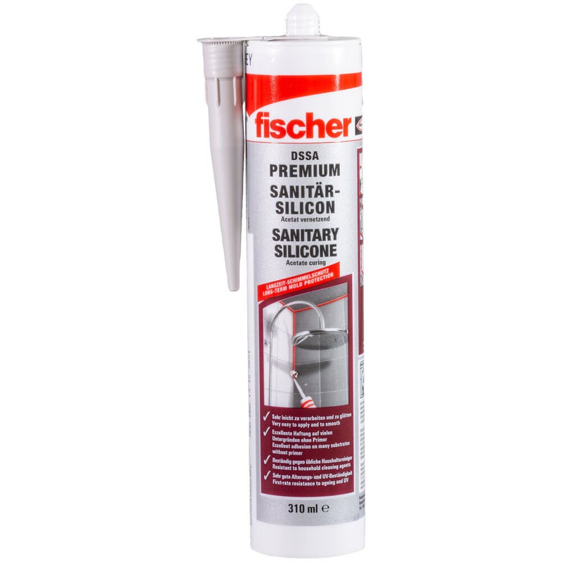 Fischer Silicone Sanitaria Dssa Fug 310ML Junta Grey Sellante 512208
