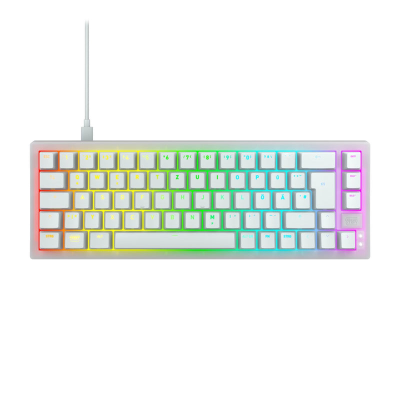 Cherry Xtrfy K5V2, Keyboard Gaming White Disposición de, Cherry MX2A Silent Network CX-K5V2-RGB-CPT-TPWHITE-R-