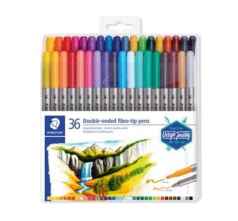 Staedtler Marker Double Punta Fibre Design Journey Colours -36U-