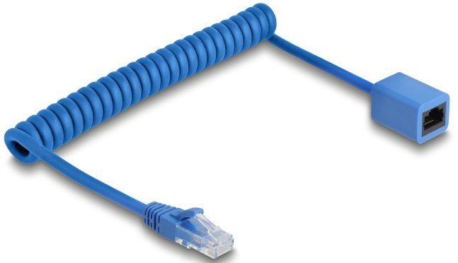 Delock RJ45SPIRALCABLE Mecker Zu Hchse CAT.6UTP 0,45-0,75M