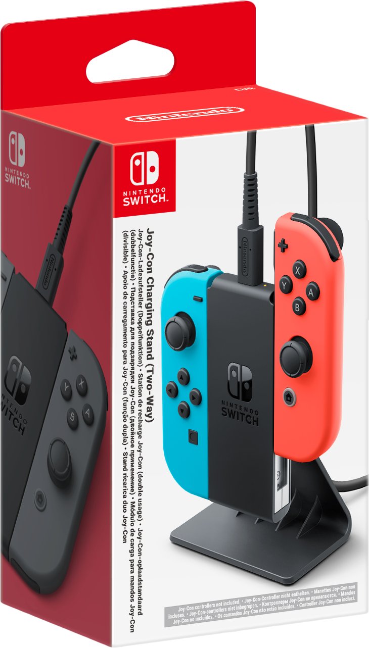Nintendo Stand Charging Joy- With, Estación Charging Black 2 Controllers 10014639